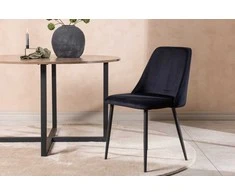 Venture Design Valgomasis kėdė, naktis, 56x49x87 cm, juoda