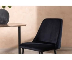 Venture Design Valgomasis kėdė, naktis, 56x49x87 cm, juoda