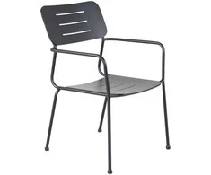 Venture Design Valgomasis kėdė, Nicke W. rankogaliai, 2 vnt., 62x56x88.5 cm, Juoda