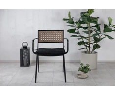 Venture Design Valgomasis kėdė, Paola, 59x56x80 cm, Juoda