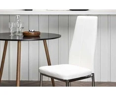 Venture Design Valgomasis kėdė, Pastill, 2 vnt., 45x42x99 cm, Balta