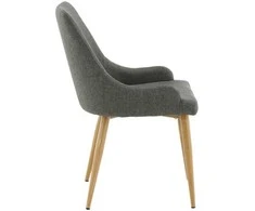 Venture Design Valgomasis kėdė, Plaza Matstol, 60.5x50x85 cm, Tamsiai pilka