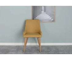 Venture Design Valgomasis kėdė, Plaza Matstol 2 vnt., 85x50 cm, Garstyčių spalvos