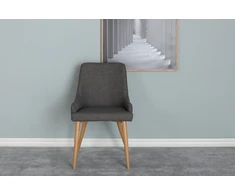 Venture Design Valgomasis kėdė, Plaza Matstol, 60.5x50x85 cm, Tamsiai pilka