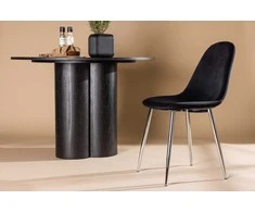 Venture Design Valgomasis kėdė, Polar, 2 vnt., 53x88x46 cm, Juoda