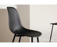 Venture Design Valgomasis kėdė, poliesteris, 58x45.5x81 cm, juoda