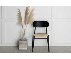 Venture Design Valgomasis kėdė, Polly plienas, 2 vnt., 53x45x81 cm, Juoda