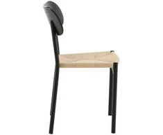 Venture Design Valgomasis kėdė, Polly plienas, 2 vnt., 53x45x81 cm, Juoda