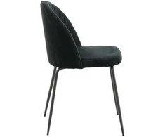 Venture Design Valgomasis kėdė, Raukšlės 2 vnt., 50x49x79.5 cm, Juoda