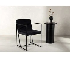 Venture Design Valgomasis kėdė, Richmond, 2 vnt., 55x52x82 cm, Juoda