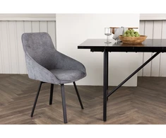 Venture Design Valgomasis kėdė, Rosie 2 vnt., 60x55x88 cm, Pilka