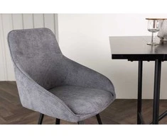Venture Design Valgomasis kėdė, Rosie 2 vnt., 60x55x88 cm, Pilka
