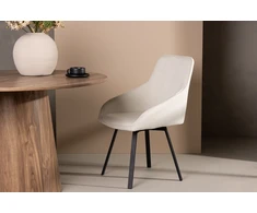 Venture Design Valgomasis kėdė, Rosie 2 vnt., 60x55x88 cm, kreminė spalva