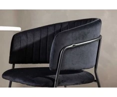 Venture Design Valgomasis kėdė, Selma, 2 vnt., 58x54x82 cm, Juoda