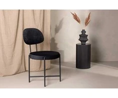Venture Design Valgomasis kėdė, Stella 2 vnt., 60x50x89 cm, Juoda