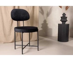 Venture Design Valgomasis kėdė, Stella 2 vnt., 60x50x89 cm, Juoda