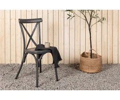 Venture Design Valgomasis kėdė, Tablas 2 vnt., 48x48x88 cm, Tamsiai pilka