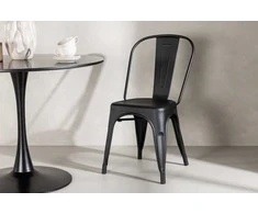 Venture Design Valgomasis kėdė, Tempe 4 vnt., 53x45x85 cm, Juoda