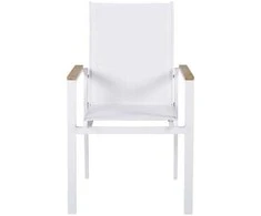 Venture Design Valgomasis kėdė, Texas 2 vnt., 60x56x90 cm, Balta