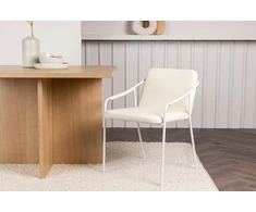 Venture Design Valgomasis kėdė, Tvist 2 vnt., 59x52x78 cm, kreminė spalva