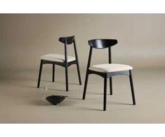 Venture Design Valgomasis kėdė, Ven 2 vnt., 47x54x80 cm, Juoda