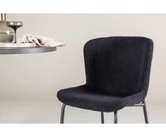 Venture Design Valgomojo kėdė, Modesto 2 vnt., 55x50x81 cm, Juodas