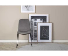 Venture Design Valgomojo kėdė, Muce 2 vnt., 63x43x84 cm, Pilka