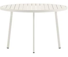 Venture Design Valgomasis stalas, 120 cm, smėlio spalvos, aliuminis