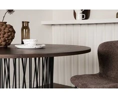 Venture Design Valgomasis stalas, akmuo, ø120 cm, mocca