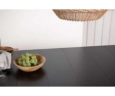 Venture Design Valgomasis stalas, Astrid, 200x90 cm, Juodas