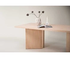 Venture Design Valgomasis stalas, Bassholmen, 100x240 cm, balta kalkė