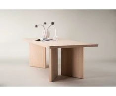 Venture Design Valgomasis stalas, Bassholmen, 100x240 cm, balta kalkė