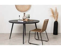 Venture Design Valgomasis stalas, Break, 120ø cm, Juodas