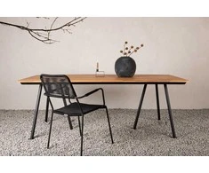 Venture Design Valgomasis stalas, Chan, 200x100 cm, Natūralus
