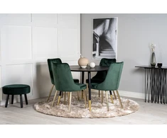 Venture Design Valgomasis stalas, Dipp, ⌀115 cm, Juodas