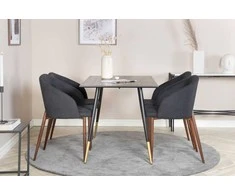 Venture Design Valgomasis stalas, Dipp, 75x120x85 cm, Juodas