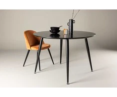 Venture Design Valgomasis stalas, Dipp, ø115 cm, Juodas