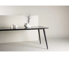 Venture Design Valgomasis stalas, Dipp, 180x90 cm, Juodas