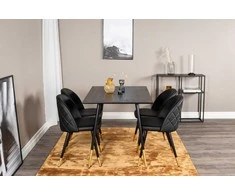 Venture Design Valgomasis stalas, Dipp, 75x120x85 cm, Juodas