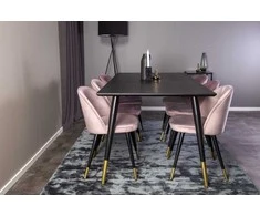 Venture Design Valgomasis stalas, Dipp, 180x90 cm, Juodas
