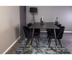 Venture Design Valgomasis stalas, Dipp, 180x90 cm, Juodas