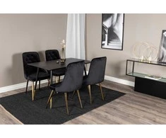 Venture Design Valgomasis stalas, Dipp, 75x120x85 cm, Juodas