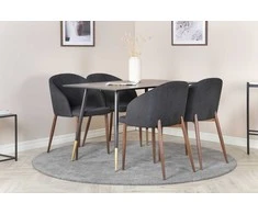 Venture Design Valgomasis stalas, Dipp, 75x120x85 cm, Juodas