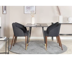 Venture Design Valgomasis stalas, Dipp, 75x120x85 cm, Juodas