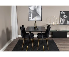 Venture Design Valgomasis stalas, Dipp, 75x120x85 cm, Juodas