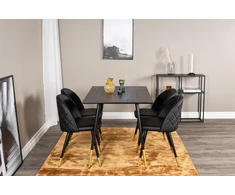 Venture Design Valgomasis stalas, Dipp, 75x120x85 cm, Juodas