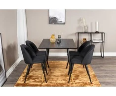 Venture Design Valgomasis stalas, Dipp, 75x120x85 cm, Juodas