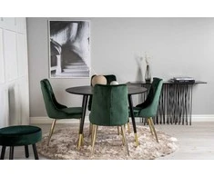 Venture Design Valgomasis stalas, Dipp, ⌀115 cm, Juodas