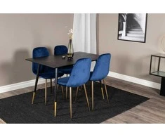 Venture Design Valgomasis stalas, Dipp, 75x120x85 cm, Juodas