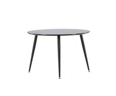 Venture Design Valgomasis stalas, Dipp, ø115 cm, Juodas